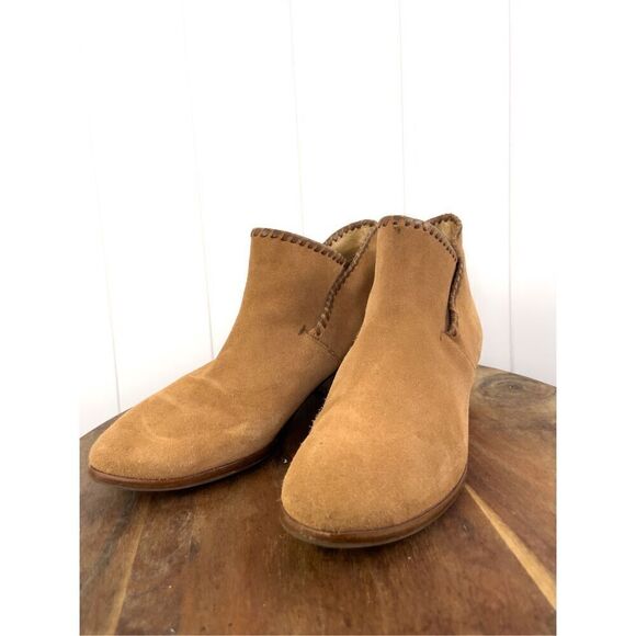 Jack Rodgers Sadie Tan Suede Ankle Booties Size 7.5 - Picture 4 of 8